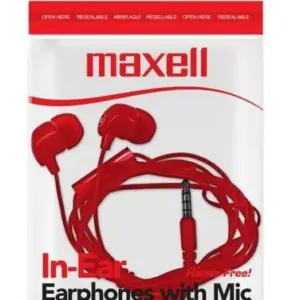 AUDIFONOS MAXELL ROJOS