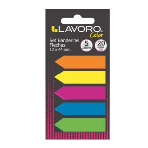 BANDERITAS SET FLECHA 5 COLORES LAVORO 20HJ C/U
