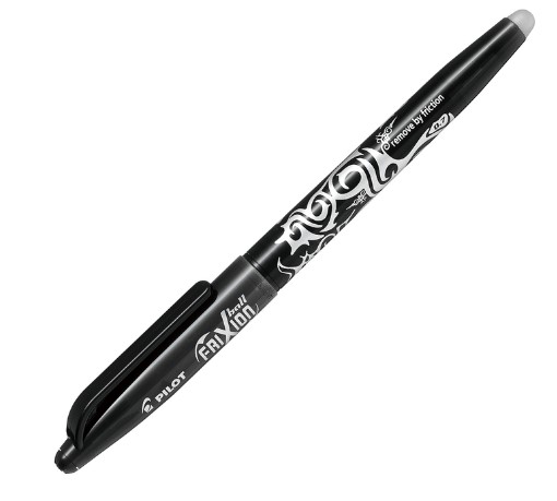 BOLIGRAFO GEL PILOT FRIXION BALL BORRABLE COLOR NEGRO