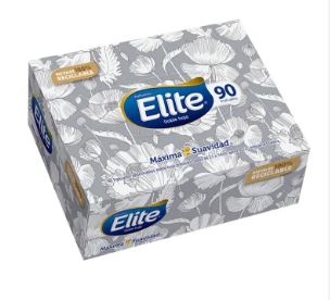CAJA DE PAÑUELOS DESECHABLES 90 PAÑUELOS ELITE