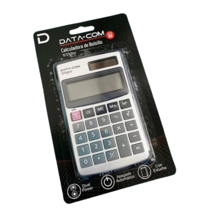 CALCUALDORA DE BOLSILLO 10 DIGITO DATA COM