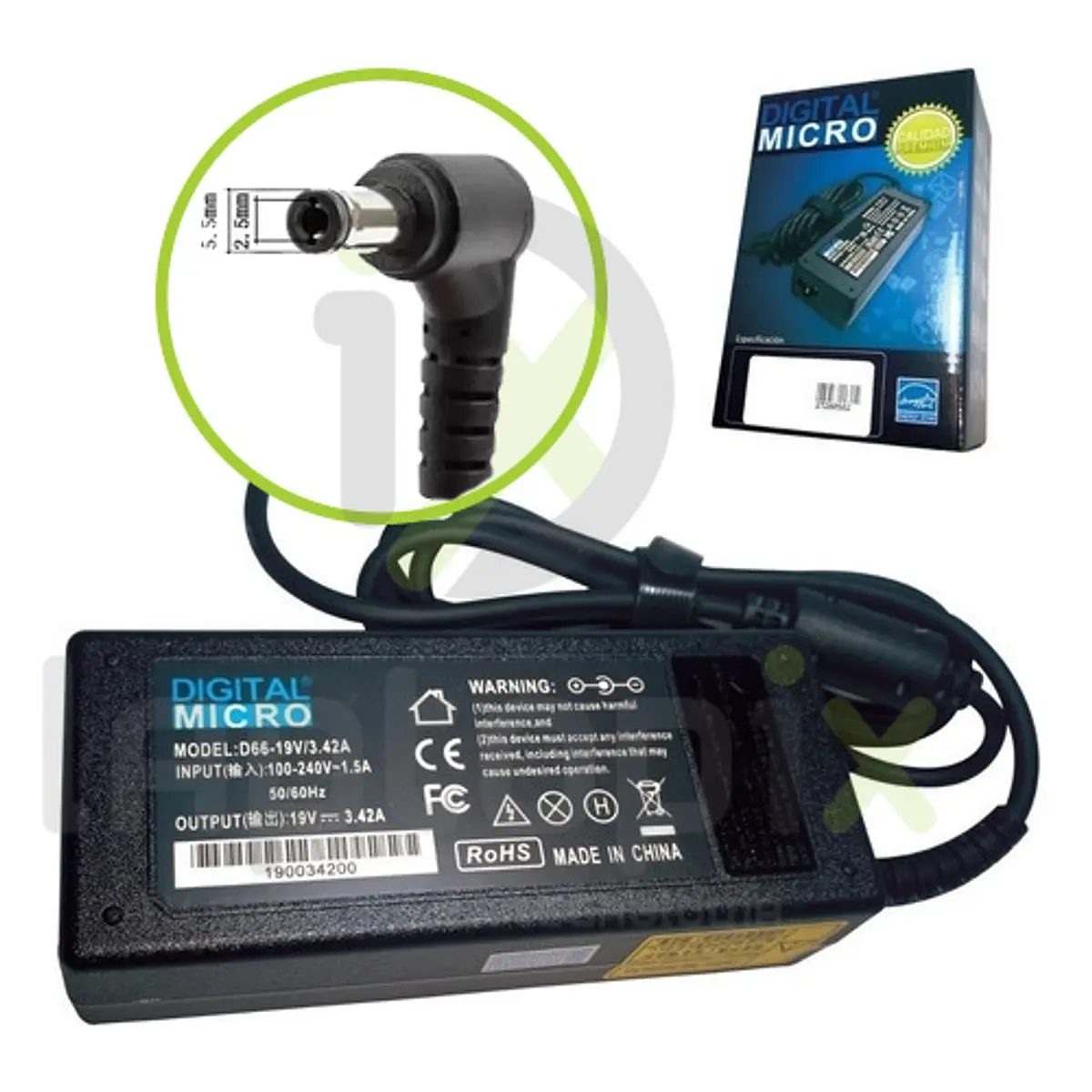 CARGADOR DIGITAL MICRO GAMER 20V-3.25A LE