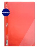 CARPETA CON ACOCLIP BOLSILLO TRIANGULAR TAMAÑO OFICIO ROJO FULTONS