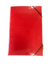 CARPETA CON ELASTICO CARTON ROJA INZUNZA