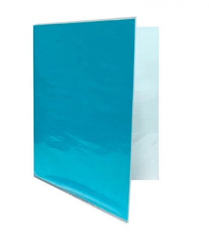 CARPETA PLASTIFICADA SIN ARCHIVADOR CELESTE