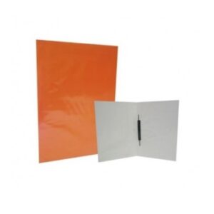 CARPETA PLASTIFICADA CON ARCHIVADOR NARANJO
