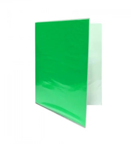 CARPETA PLASTIFICADA SIN ARCHIVADOR VERDE - Imagen 2