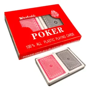 CARTAS CARIOCA PÓKER JUEGO DE MESA CAJA PLÁSTICA