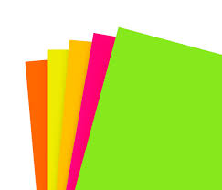 CARTON DUPLEX COLORES FLUORESCENTES