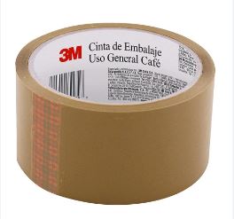 CINTA DE EMBALAJE 48MM X 40 COLOR CAFE 3M