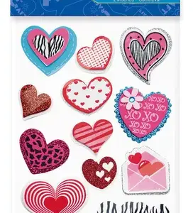 CORAZONES AUTOADHESIVOS ART AND CRAFT