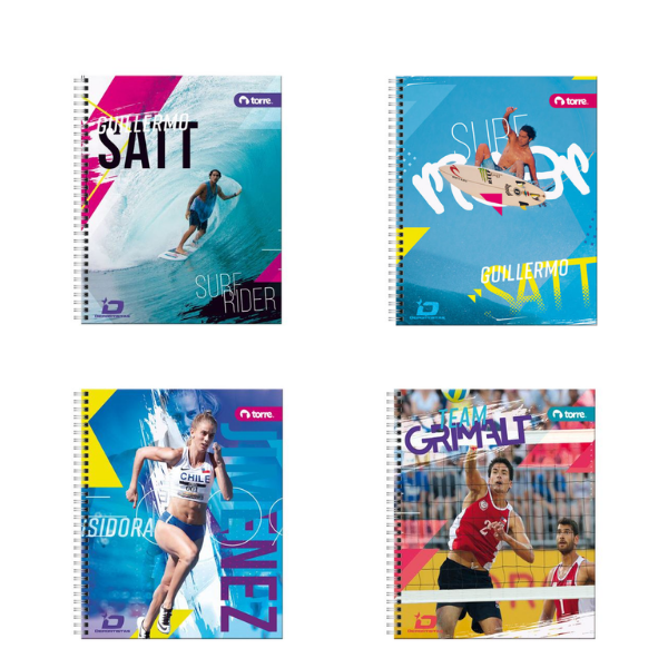CUADERNO UNIVERSITARIO TORRE 100 HJS DEPORTISTAS