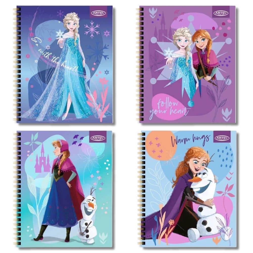 CUADERNO UNIVERSITARIO ARTEL FROZEN 100 HOJAS 7MM