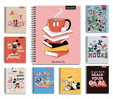 CUADERNO UNIVERSITARIO MICKEY MOUSE PROARTE 100 HJS.