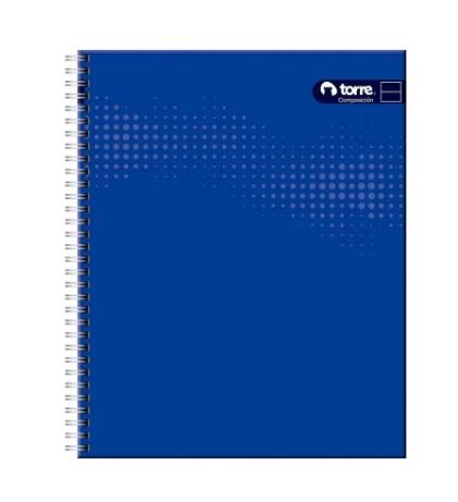 CUADERNO UNIVERSITARIO TORRE AZUL COMPOSICION 100 HJS.