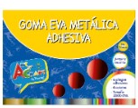 ESTUCHE DE GOMA EVA METALICA ADHESIVA ART AND CRAFT