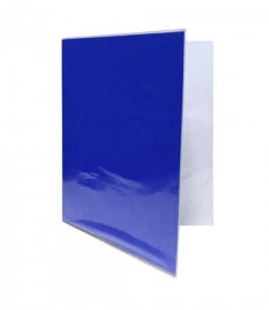 CARPETA PLASTIFICADA SIN ARCHIVADOR AZUL