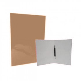 CARPETA PLASTIFICADA CON ARCHIVADOR BEIGE