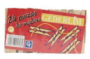 PINZAS DE MADERA PARA ROPA GEDERLIM