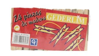 PINZAS DE MADERA PARA ROPA GEDERLIM