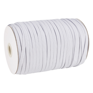 ELASTICO BRAID 6MM BLANCO POR METRO