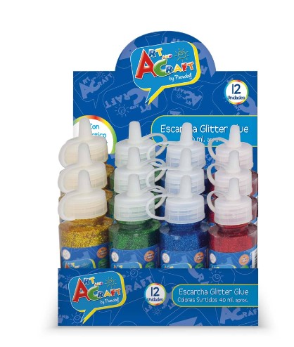 ESCARCHA GLITTER GLUE 40 ML ART AND CRAFT