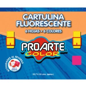 ESTUCHE DE CARTULINA FLUORECENTE PROARTE