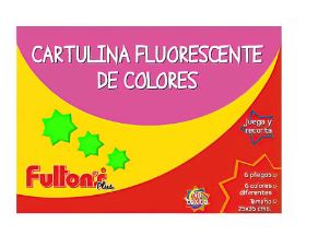 ESTUCHE DE CARTULINA FLUORECENTE DE COLORES FULTONS