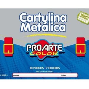 ESTUCHE DE CARTULINA METALICA PROARTE