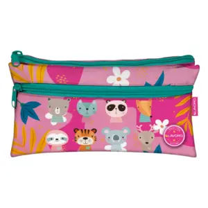ESTUCHE DOBLE FLAT DISEÑO NIÑA MARCA LAVORO