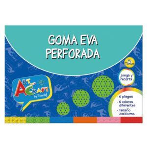 ESTUCHE GOMA EVA PERFORADA ART CRAFT