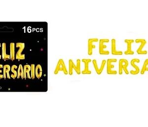 GLOBOS FELIZ ANIVERSARIO