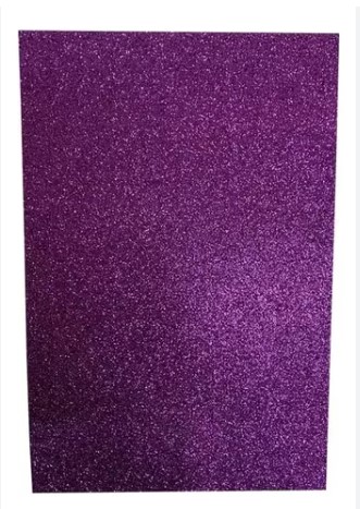 GOMA EVA LAMINA GLITTER 20X30CM VIOLETA