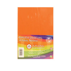GOMA EVA LAMINA 20X30CM NARANJO ATLANTIK