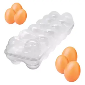 HUEVERA PLASTICA TRANSPARENTE