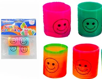 JUGUETES PARA PINATAS RESORTE CON DISEÑOS