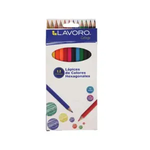 LAPICES DE 12 COLORES TRIANGULARES LAVORO