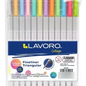 LAPICES PUNTA FINA 0.4MM 12 COLORES PASTEL
