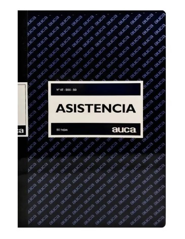 LIBRO DE ASISTENCIA 50 HOJAS AUCA