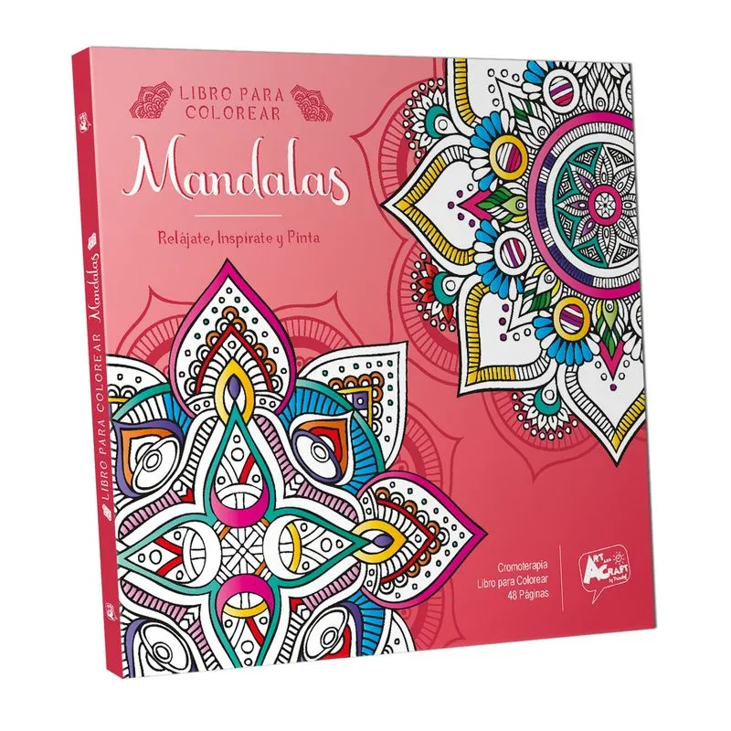 LIBRO PARA COLOREAR MANDALAS ART AND CRAFT