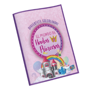 LIBRO PARA PINTAR EL MUNDO DE HADAS Y PRINCESAS PRONOBEL