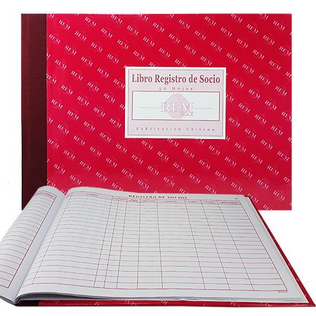 LIBRO REGRISTRO DE SOCIOS STAR PAPER