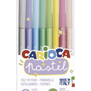 MARCADORES DE 8 COLORES PASTEL CARIOCA