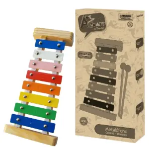 METALOFONO 8 NOTAS COLORES ART AND CRAFT