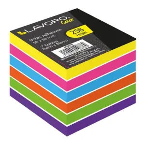 NOTAS ADHESIVAS 50 X 50 MM 258 HOJAS LAVORO