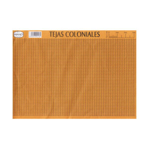 PAPEL MAQUETA TEJAS COLONIALES