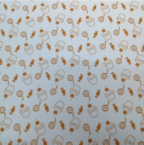 PLIEGO GOMA EVA DISENO 40X60 CELESTE CON CUPCAKES