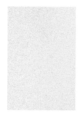 PLIEGO GOMA EVA GLITTER 40X60 COLOR PASTEL BLANCO