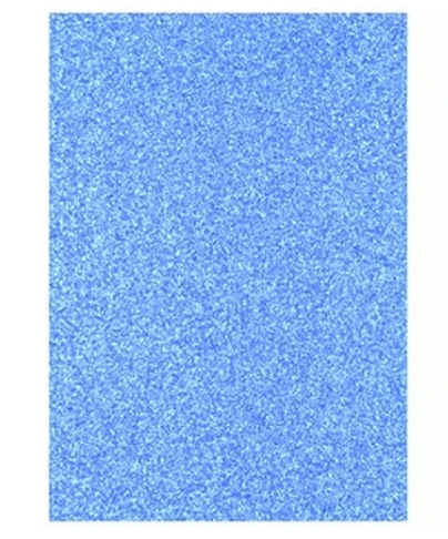 PLIEGO GOMA EVA GLITTER 40X60 COLOR PASTEL CELESTE