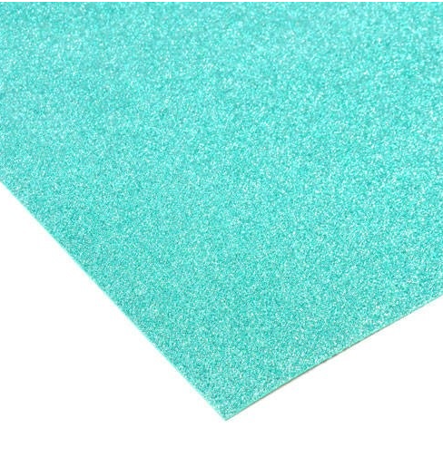 PLIEGO GOMA EVA GLITTER 40X60 COLOR PASTEL TURQUESA